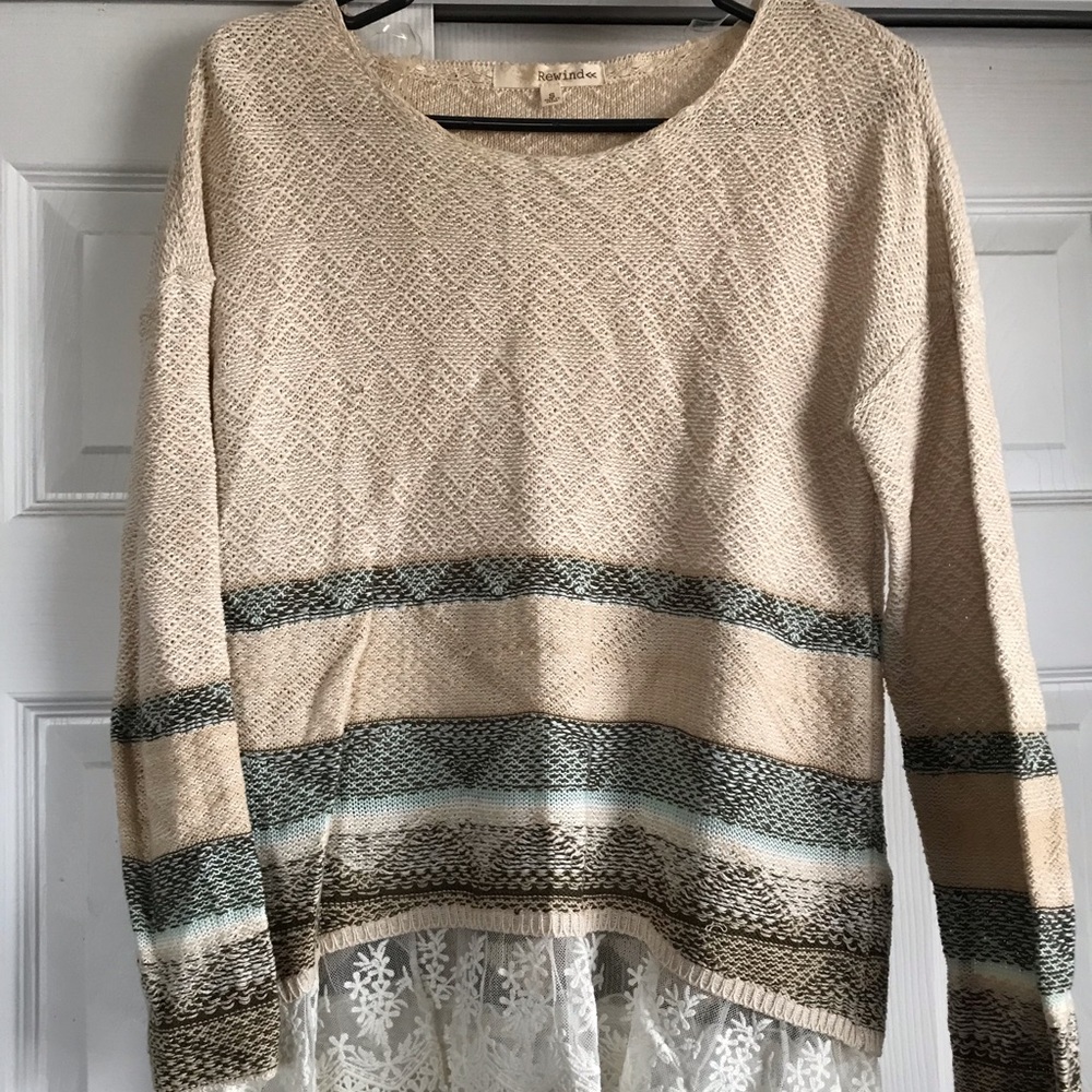 Lace sweater